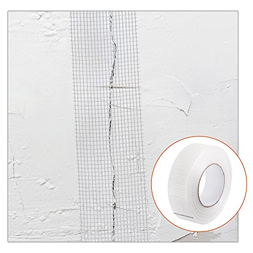 uxcell Drywall Joint Tape Self-Adhesive Fiberglass 1.8-inch x 164-feet Repair Patch Wall Hole Crack Mesh Size 2.8mm - size: 1.8" x 164'