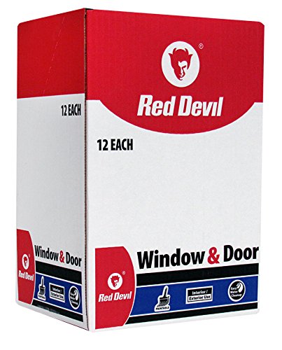 Red Devil 084640 Window & Door Siliconized Acrylic Caulk (Brown), 10.1 oz. - color: Brown, style: Pack of 12