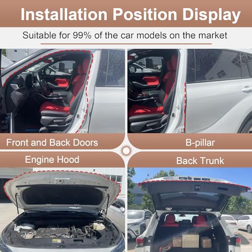 alophoty 20 Ft Rubber Weather Stripping Door Seal, D Shaped Automotive Weather Stripping, Car Door Seal Strip, Self Adhesive Soundproofing Weatherstripping for Doors Windows Car Truck RV - size: 0.75"x0.75"-20ft