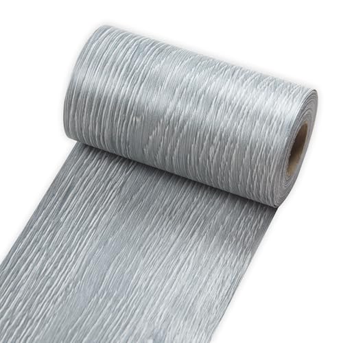 Self Adhesive Wood Grain Tape for Mirrors, 4 inch X 32 ft Decorative Duct Tape Gray Wood Grain Repair Patch for Tables, Floor, Bathroom, Cabinets, Handicraft DIY - color: Gray