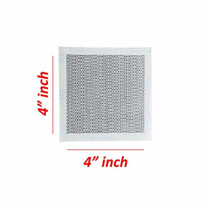 Wideskall® 4" x 4" inch Heavy Duty Self Adhesive Wall Repair Patch for Drywall, Pack of 1 - size: Pack of 1