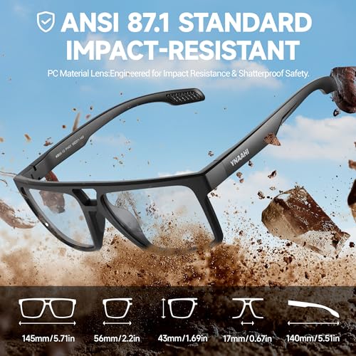 Photochromic Sunglasses for Men Women, UV Transition and Proteciton. ANSI Z87.1 for Sports Running and Work safety