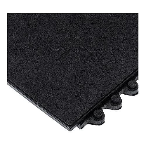 Wearwell 570.58X3X3CFRBK 24/Seven Cutting Fluid Resistant Anti-Fatigue Solid Mat, for Mineral oil-based fluids, 3' x 3' x 5/8" Thickness, Black - color: Black, style: Solid Mat