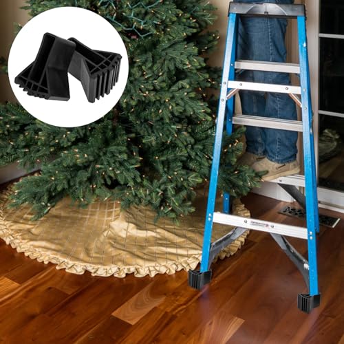 Toddmomy 2pcs Non-Slip Ladder Foot Protective Mats Rubber Cover Folding Ladder Accessories Anti-Skid Pads for Home and Building Use Random Style