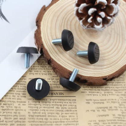 20 Pcs M6 Adjustable Furniture Levelers Screw On Furniture Glide Leveling Foot Screw in Threaded for Chair, Table, Furniture Legs (M6 x 15mm)