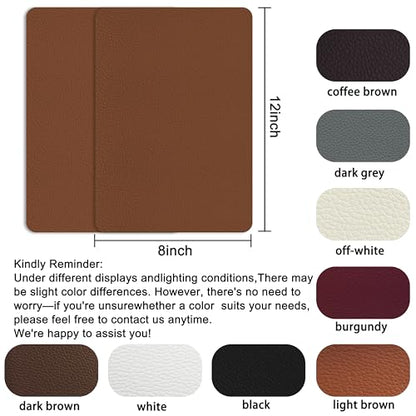 Self Adhesive Leather Repair Patch,8x12 inch Vinyl Repair Kit,Leather Repair Kit for Furniture,Car Seat,Couch,Office Chair,2 Pcs Light Brown - color: Light brown, size: 8*12inch