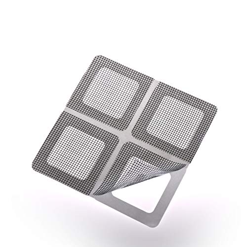 by.RHO Window and Door Screen Repair Patch kit. 25 Patches, Black (1⅞" x 1⅞" x 20pcs) (3½" x 3½" x 5pcs) - color: Small+Medium / Black