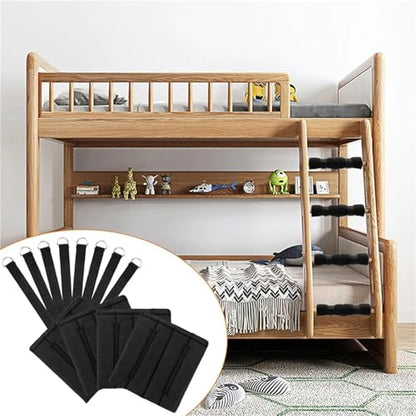 4pcs with 8 Adjustable Straps Comfortable Ladder Step Pads Suitable for Safe Climbing Padding Bunk Bed