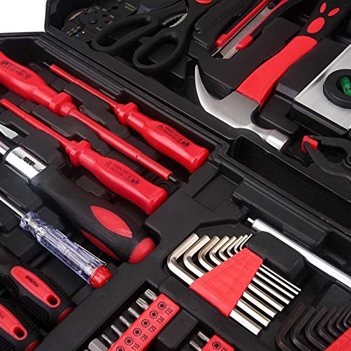 799pcs Tool Set,House Repairing Hand Tool,Portable Complete Basic Repair General Hand Tool Sets for Men Women,Home Basic Repair Tool Kit,with Aluminum Trolley Case,for DIY Home Maintenance (Silver) - color: 799pcs-silver