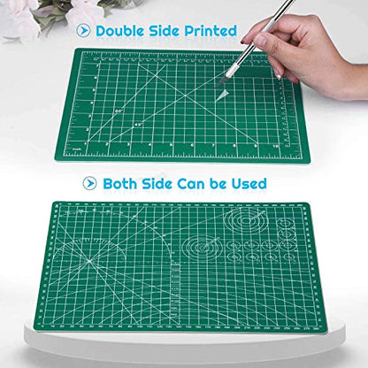 anezus Self Healing Sewing Mat, Rotary Cutting Mat Double Sided 5-Ply Craft Cutting Board for Sewing Crafts Hobby Fabric Precision Scrapbooking Project 9inch x 12inch(A4) - size: 12 inches L x 9 inches W