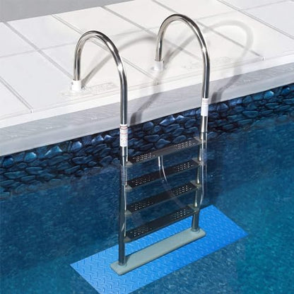 9x36 inches Swimming Pool Ladder Mat Protective Swimming Pool Step Pad for Above Ground Swimming Pool Ladder Pad Vinyl Non-Slip Pool Liner - size: 9x36 inches