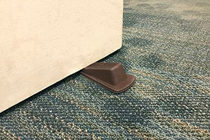 Shepherd Hardware 8933E 8933 Heavy Duty Rubber, Brown, 2 Pack Door Wedge, 2-Pack