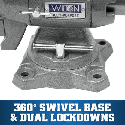 Wilton Multi-Purpose Bench Vise, 4-1/2" Width, 4-1/4" Max Jaw Opening, 2-1/4" Throat (Model 450P) - size: 4-1/2 In.