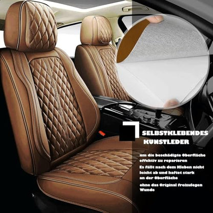 Leather Repair Patch 24x54 Inch, Self Adhesive Leather Repair Tape, Large Vinyl Repair Kit for Sofa Couch Furniture Car Seats, Strong Adhesion Waterproof Scratch Resistant Easy Cut (Brown) - color: Brown