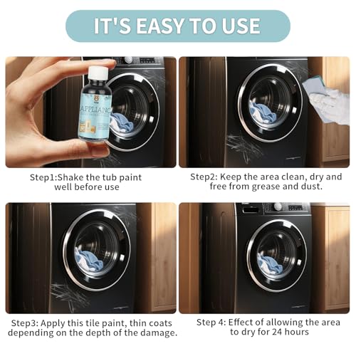 YOA Black Multi-Purpose Touch Up Paint, Stainless Steel touch up paint, Suitable for Household Appliances Such as Refrigerators, Dryers, Microwaves, Etc, And Can Also Be Used For Wall, Wood, And Floor