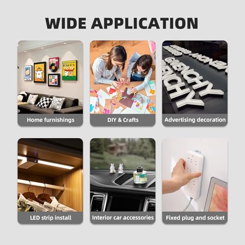 3M Double Sided Tape Heavy Duty 1'' × 20Ft, PE Foam Removable Mounting Tape, Waterproof Wall-Safe Tape for Poster, LED Strip Lights, Home Decor, Signs, DIY, Indoor & Outdoor Use - size: 1" X 20ft