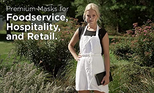 Ultralight Mask (15 Masks) Transparent Hygienic Open Face Shield for Foodservice, Hospitality, and Retail – Anti-Fog, Reusable, Clear Face Mask with Chin Rests - size: 15 Count (Pack of 1)