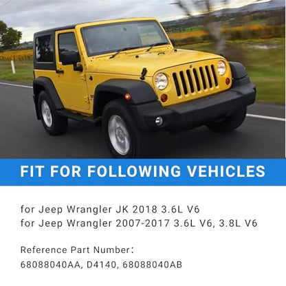 68088040AA Hard Top Roof Seal Front Header Rubber Weather Stripping for Jeep Wrangler JK JKU 2007-2018 Reaplace# 68088040AB D4140 Hardtop Weatherstrip Sealing Gasket Kit