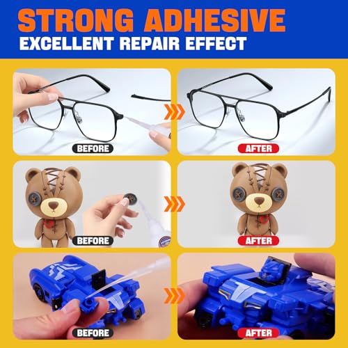 3D Printer Glue Super Plastic Glue 30 g, Super Glue for Plastic, Strong Fast Drying Clear Heavy Duty Waterproof Adhesive for Toys, Miniatures, Model, Acrylic, PVC, PLA, ABS,PETG,TPU - style: Plastic Glue & 3D Printer glue