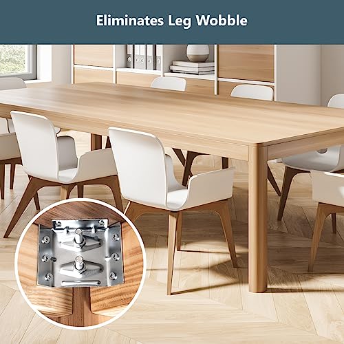 POWERTEC Surface Mount Corner Brackets 12PK (No Mounting Hardware), Corner Braces for Desk Legs/Coffee Table/Dining Table/Bench Legs (71699) - size: 2-5/8" x 3-3/8", style: Flat Corner Brackets, 12PK