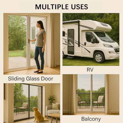 7-in-1 Window Screen Replacement Kit, Screen Patch Repair Kit with 47.2 "x118" Fiberglass Mesh/39.3FT Splines/10 Screens Repair Tape, Suitable for Sliding Screens Doors, Windows, etc