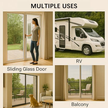7-in-1 Window Screen Replacement Kit, Screen Patch Repair Kit with 47.2 "x118" Fiberglass Mesh/39.3FT Splines/10 Screens Repair Tape, Suitable for Sliding Screens Doors, Windows, etc
