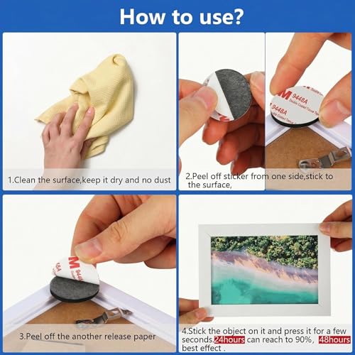 Double Sided Adhesive Heavy Duty Tape,2 Sided Mounting Tape for Walls, Square (1.57" Across) & Round (1.18" Diameter) Sticky Foam Pads, Waterproof Double-Sided Pads for Hanging in Office - color: Pack of Round&Square