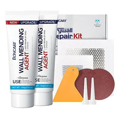 BONCART Set of 20 Spackle Wall Repair Kit, Drywall Repair Patch Kit,Wall Mending Agent Putty,Wall Repair Paste Plaster for Wall Crack/Nail Hole,Wall Repair Patch Kit with Scraper/Abrasive Sponge