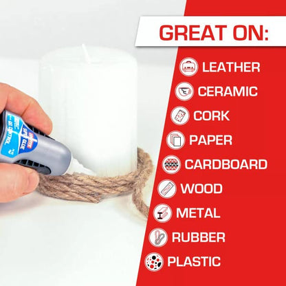 Loctite Super Glue Gel Control, Clear, 0.14 fl oz Bottle, 6 Pack - Superglue for Plastic, Wood, Metal, Crafts & Repair, Cyanoacrylate Adhesive Instant Glue, Quick Dry - size: 6 Pack