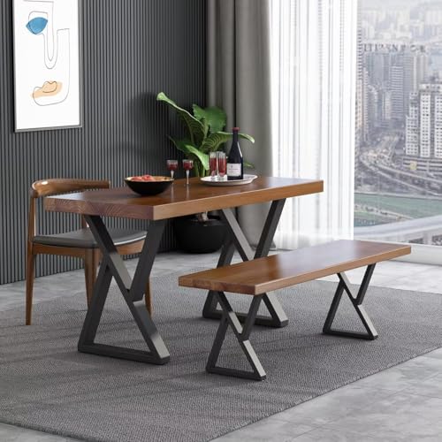 28 Inch Metal Table Desk Legs, Heavy Duty DIY Industrial Furniture Legs, Metal Legs for Table Set of 2 Black 28" H×18.5" W - color: 28" Table Legs 3, size: 28" X 18.5"
