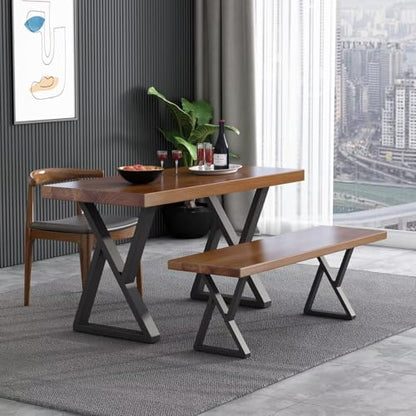 28 Inch Metal Table Desk Legs, Heavy Duty DIY Industrial Furniture Legs, Metal Legs for Table Set of 2 Black 28" H×18.5" W - color: 28" Table Legs 3, size: 28" X 18.5"