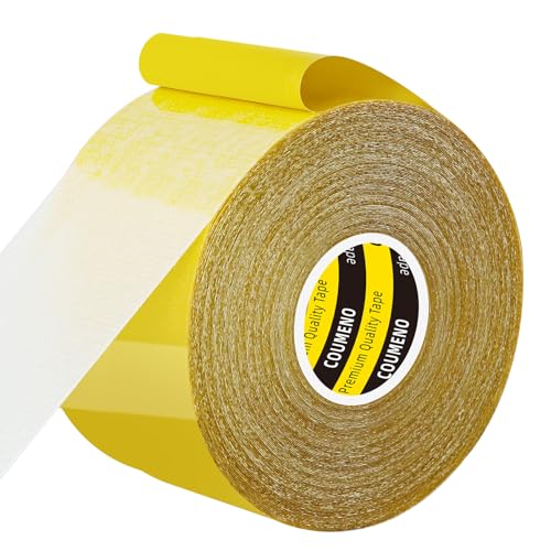 Double Sided Tape,1.6in X164FT Heavy DutyClear Fabric Tape for Carpet Rug Mounting Cloth Adhesive Removable for Home Office Craft - size: 1.6in X164FT