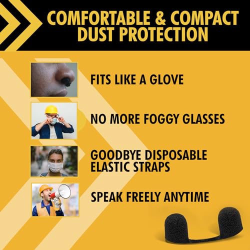 Dust Mask for Nose - Nose Filter Dust Blocker, Disposable Breathable Woodworking, Lawn Mowing, Construction - style: 10 Pack