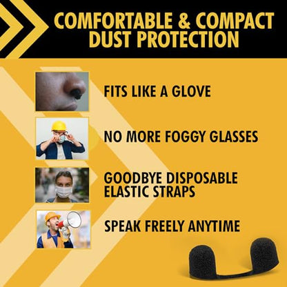 Dust Mask for Nose - Nose Filter Dust Blocker, Disposable Breathable Woodworking, Lawn Mowing, Construction - style: 10 Pack