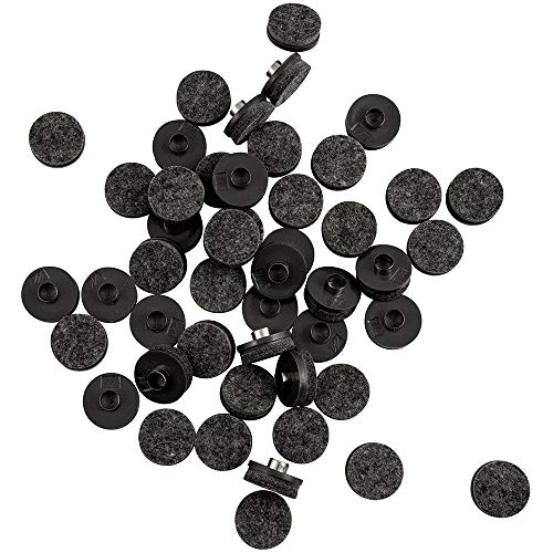 softtouch 1" Round Nail On Heavy Duty Felt Furniture Pads for Wood Furniture, Protect Hard Floor Surfaces from Scratches, Gray (48 Pack) - color: Grey, size: 1 Inch, style: Value Pack