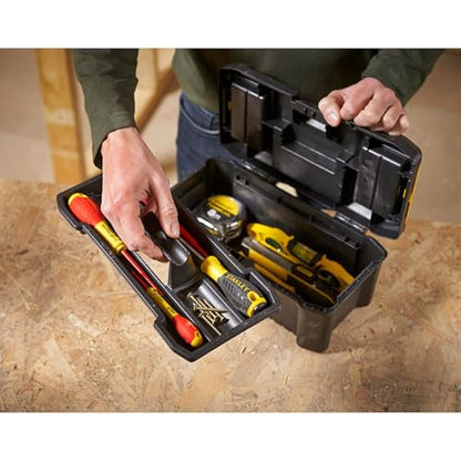 Stanley STST1-75515 Toolbox "Essential" with metal latches, Black/Yellow