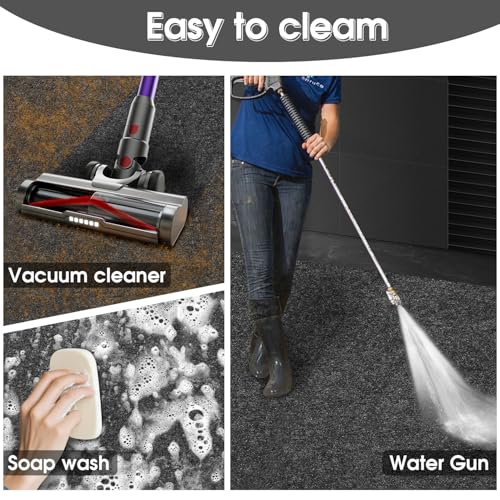 GlowShade 2 Pack Oil Spill Mat, 36 X 60 Inch Garage Floor Mat Under Car, Absorbent Oil Pads Drip Leak Mat with Weather Backing, Reusable, Washable, Non Slip, Protects Floor (2)