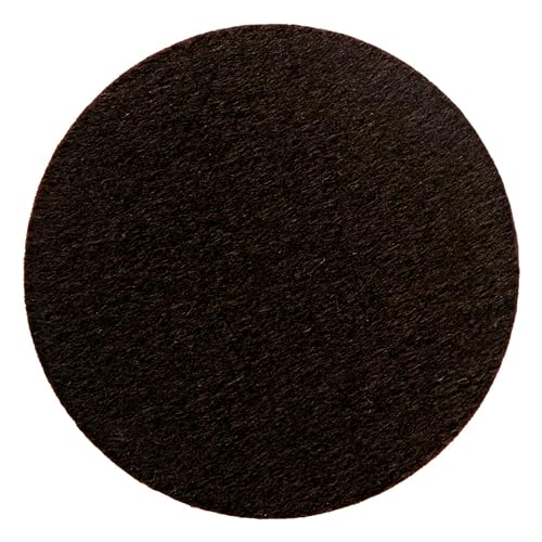 Scotch Felt Furniture Pads 4 PCS Furniture Pads for Hardwood Floors, Round, Brown 3" Diameter - color: Brown