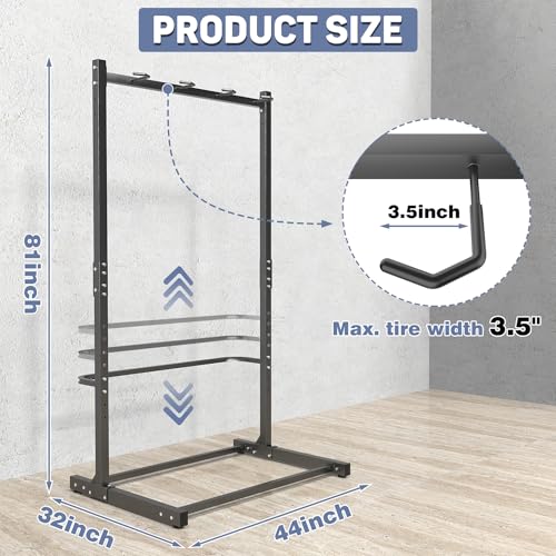 WALMANN Freestanding Bike Stand for Garage, 4 Bikes Vertical Bike Storage Stand Heavy Duty Bike Floor Stand - style: Bike stand for 4 bikes