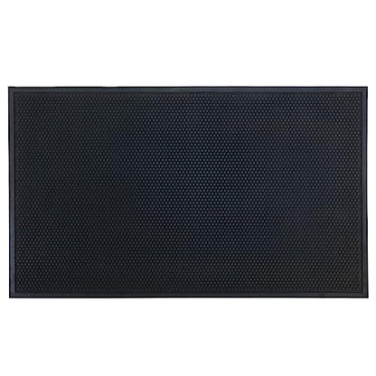 Guardian Easy Step Scraper 6X8 (69in x 93in) Indoor/Outdoor, Heavy-Duty, Solid Rubber Floor Mat,Black - size: 93"L x 69"W x 0.3"Th