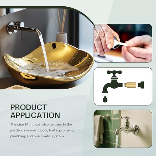Shower Head Extension Arm, Brass G1/2 Male to Female Thread 30mm/1.18" Length Extender Pipe Fitting Nipple for Showers, Faucets, and Plumbing with PTFE Thread Seal Tape 3 Pack - size: 30mm/1.18"