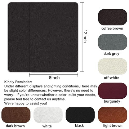 Self Adhesive Leather Repair Patch,8x12 inch Vinyl Repair Kit,Leather Repair Kit for Furniture,Car Seat,Couch,Office Chair,2 Pcs Coffee - color: Coffee, size: 8*12inch