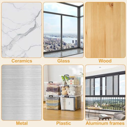 2 Rolls Foam Weather Stripping with Adhesive,1-1/2 Inch W x 1-1/2 Inch H Black High Density Weather Stripping Door Seal, 7.9 Feet Total Length Foam Tape Seal Strip for Uneven Gaps in Doors and Windows
