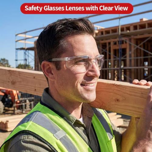 Safety Glasses Bulk of 100,ANSI Z87.1 Eye Protection Goggles with Scratch and Impact Resistant for Construction and Laboratory - color: 118-100pc Mixed