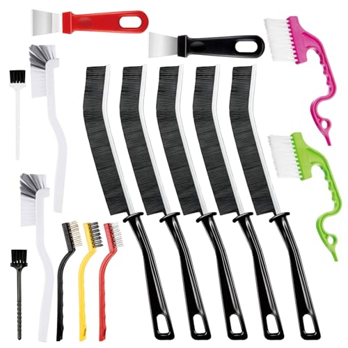 16 Pcs Crevice Cleaning Brush, Corner Brush, Screen Cleaner Brush, Cleaning Tools for Housekeeping, Garbage Disposal Cleaner Brush, Window Track Cleaning Tools, Kitchen - size: 16pieces