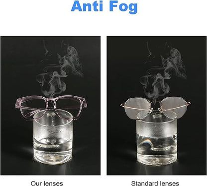 Stylish Safety Glasses Goggles for Women Girls Anti-fog Glasses Protective Eyewear Clear Glasses - color: Pink