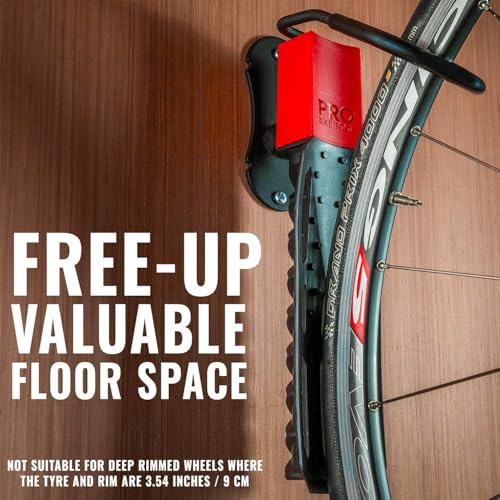 PRO BIKE TOOL Swivel Bike Rack - 2 Pack Indoor Wall Mount for Bicycles in Home and Garage - Vertical Hanging Rack for Space-Saving Storage - Secure Hook for MTB, Road, Hybrid and Kids Bikes - size: pack of 2