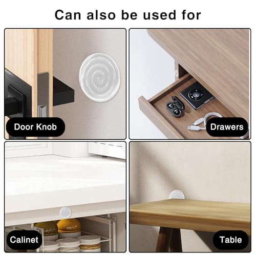 16PCS Clear Furniture Non Slip Grippers, Self Adhesive Non Skid Chair Leg Couch Feet Pads