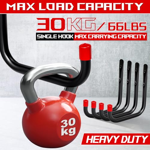 8-Pack Utility Hook,Garage Storage Hooks, Heavy Duty Utility Hooks, Heavy Duty Hook, 7.8" & 3.8” Garage Hanging Storage for Bikes, Kayak and Hanging Ladders - style: 4 Pack 7.8"+4 Pack 3.8"