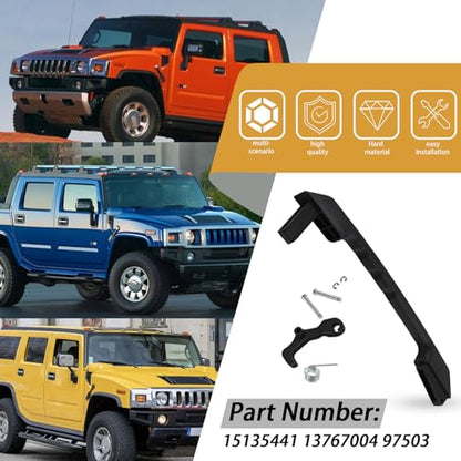 XTPTFABS 15135441 Rear Tailgate Handle Repair Kit Compatible withHummer H2 SUV 2003 2004 2005 2006 2007 2008 2009(Black Rear Liftgate Latch Handle Repair Kit)